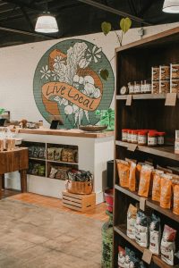 Cortinas e tecidos em ambiente de loja