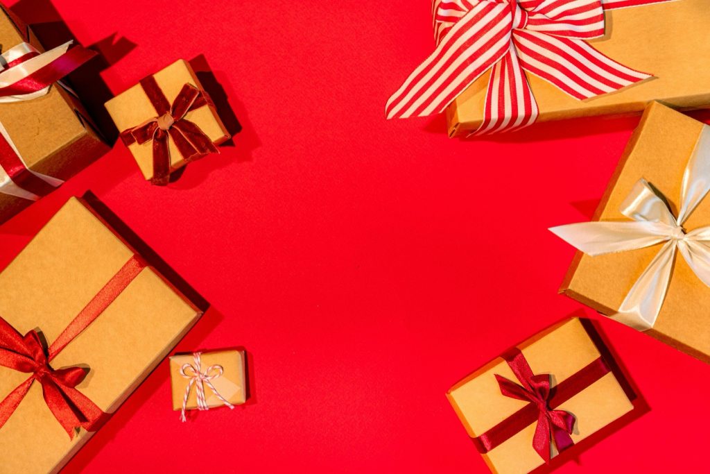 Itens para montar kit de presente com fita